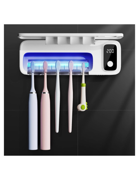 Soporte Desinfectante de Cepillos de Dientes UV Sugar Swan Soporte Desinfectante de Cepillos de Dientes UV Sugar Swan