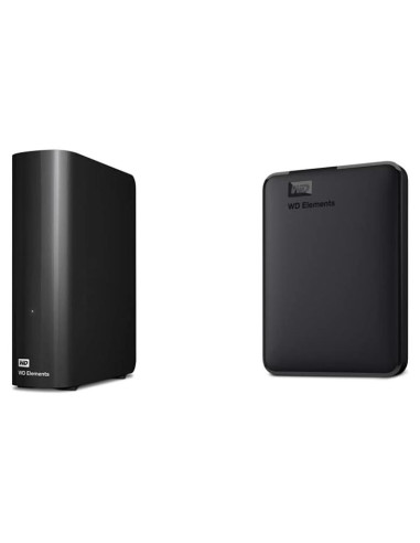 Disco Duro 12TB WD Elements Escritorio + 2TB Portátil USB 3.0