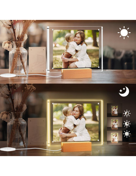 Marco de Imagen Iluminado 12.7x17.8 cm Aapee LED Color Marco de Imagen Iluminado 12.7x17.8 cm Aapee LED Color