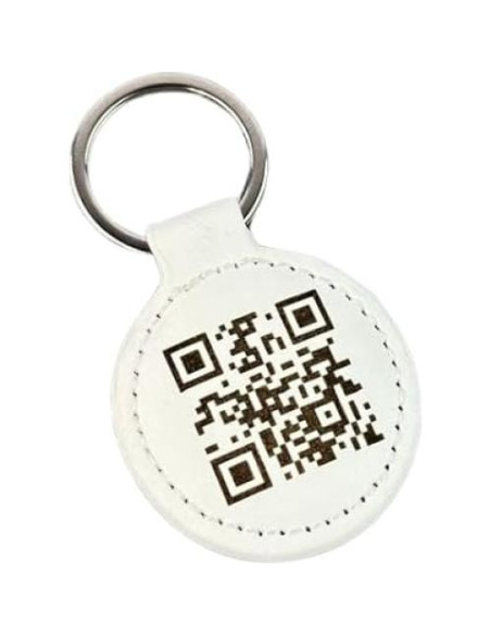 Llave de Cuero Personalizada con Código QR - Publicidad Inteligente Llave de Cuero Personalizada con Código QR - Publicidad Inteligente