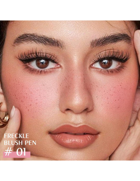 Sello de Pecas y Rubor Líquido 2 en 1 FREEORR 4 Colores Sello de Pecas y Rubor Líquido 2 en 1 FREEORR 4 Colores