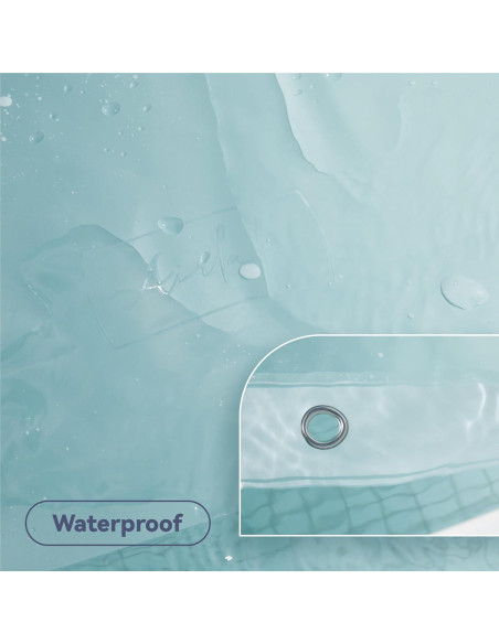 Cortina de Ducha AIRLAKE EVA Frosted 1.83m x 1.83m Resistente Cortina de Ducha AIRLAKE EVA Frosted 1.83m x 1.83m Resistente