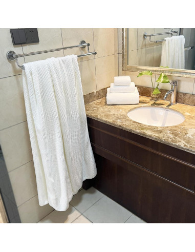 Juego de Toallas de Baño YTYC 6 Piezas Microfibra 100x200 cm