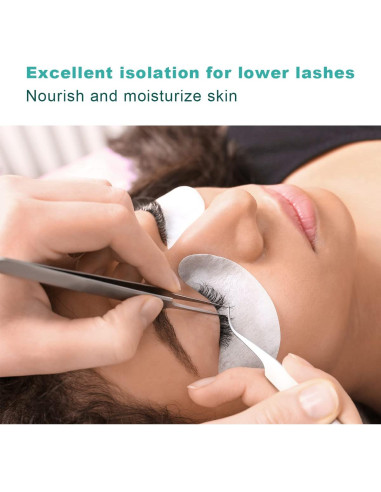 Almohadillas para Ojos AHIER 100 Pares Hidrogel Extensiones