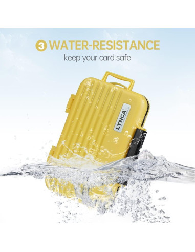Estuche LYNCA para 24 Tarjetas de Memoria Resistente al Agua
