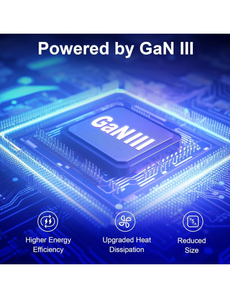 Cargador USB C PAEBAI+ 100W GaN PD3.0 Rápido con Cable 2M Cargador USB C PAEBAI+ 100W GaN PD3.0 Rápido con Cable 2M
