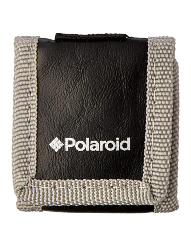 Billetera de Tarjetas de Memoria Polaroid - Gris, Nailon, 3 Compartimentos