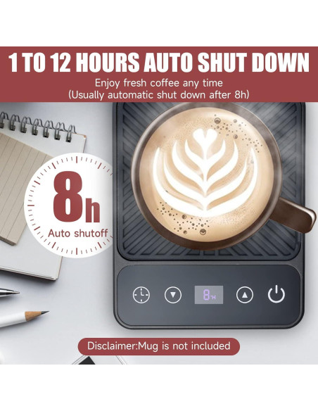 Calentador de Tazas Eléctrico Cafzed 30W con Temporizador 6 Niveles Calentador de Tazas Eléctrico Cafzed 30W con Temporizador 6 Niveles