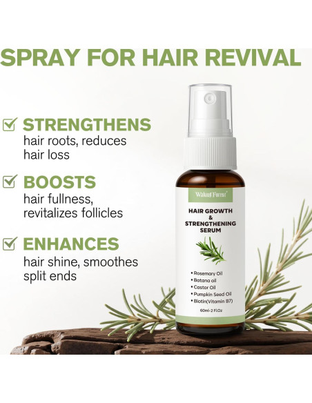 Spray Crecimiento Capilar Waking Forest 59 ml - Aceite de Romero Spray Crecimiento Capilar Waking Forest 59 ml - Aceite de Romero