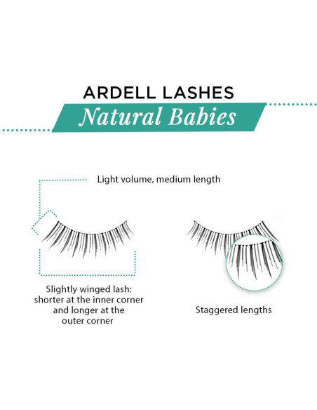 Pestañas Postizas Ardell Natural Bebés Negras - 4 Pares Pestañas Postizas Ardell Natural Bebés Negras - 4 Pares