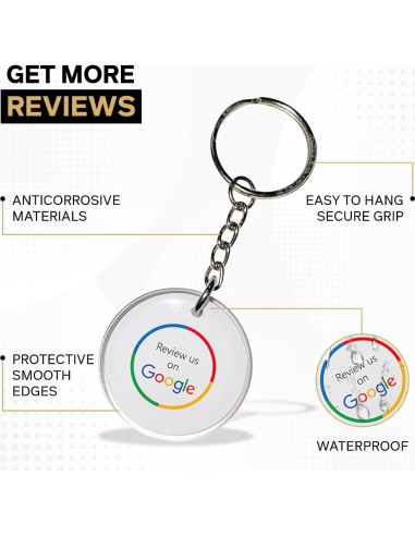 Llave de Llavero Inteligente Google con Código QR y NFC