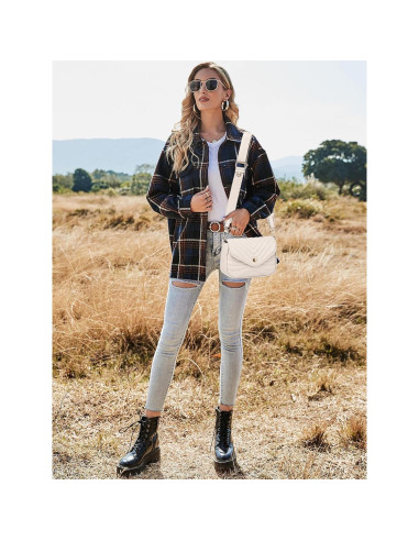 Bolso Cruzado Acolchado JEEHAN para Mujeres + Monedero
