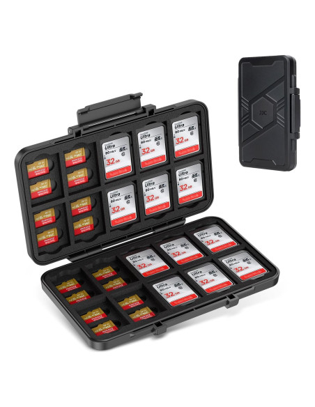 Estuche Organizador para Tarjetas de Memoria JJC 60 Ranuras Estuche Organizador para Tarjetas de Memoria JJC 60 Ranuras