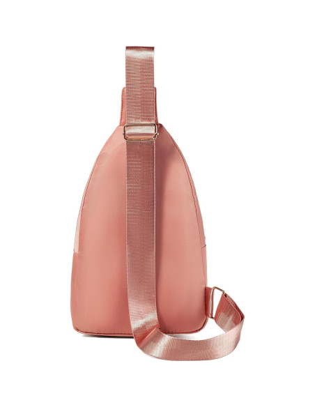 Mochila Bandolera Cruzada Rosa para Mujeres - Poliester Impermeable Mochila Bandolera Cruzada Rosa para Mujeres - Poliester Impermeable