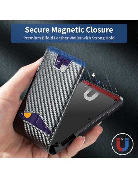 Billetera Minimalista Drimi para Hombres con Bloqueo RFID - Fibra de Carbono Billetera Minimalista Drimi para Hombres con Bloqueo RFID - Fibra de Carbono