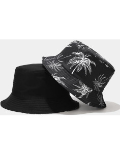 Sombrero de Cubo Reversible Quanhaigou Unisex Algodón 2