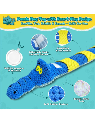 Juguete Interactivo para Perros TOOPTATE 70 cm Squeak Crinkle