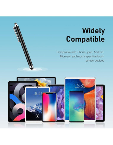 Lápices Stylus AGREJO Universales para Pantallas Táctiles - Paquete de 10