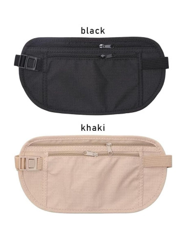 Cinturón de Dinero de Viaje Gofidin 2 Pack Nylon Ajustable