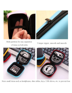 Organizador de Cables de Viaje Jiujiutu 3 Piezas Compacto 2