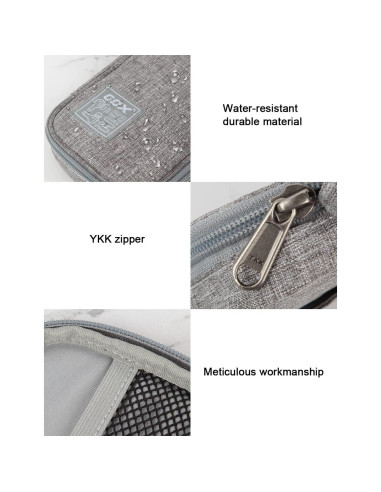 Organizador de Cables GOX Gris Pequeño 21x11 cm