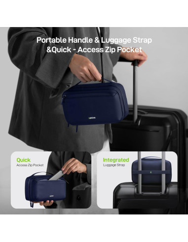 Organizador de Viaje EPICKA Azul Marino - Estuche para Cables y Accesorios