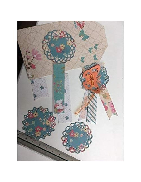 Juego de Troqueles de Corte VVS - 4 Patrones Flores Plata Juego de Troqueles de Corte VVS - 4 Patrones Flores Plata