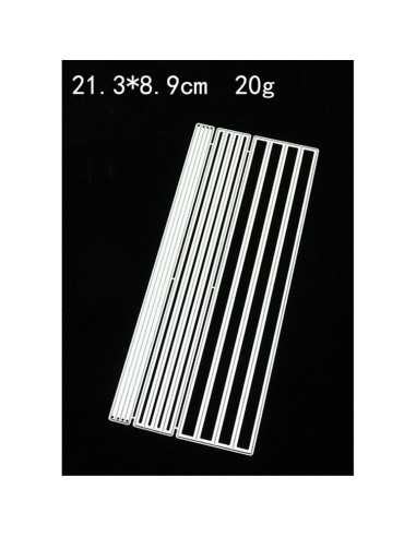 Troqueles de Corte MSCHEFAY para Tarjetas 3D - 21.3x8.9cm