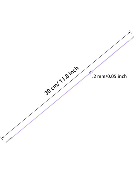 Cuerdas Elásticas con Extremos Metálicos ONLYKXY 30cm 60pcs Cuerdas Elásticas con Extremos Metálicos ONLYKXY 30cm 60pcs