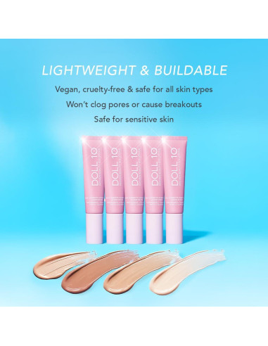 Base Líquida Hidratante Doll 10 TCE Liquid Filter 30 ml Bronceado
