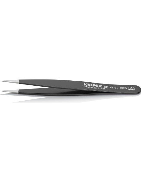 Pinzas KNIPEX ESD Rectas 13.34 cm Acero Inoxidable Negro Pinzas KNIPEX ESD Rectas 13.34 cm Acero Inoxidable Negro