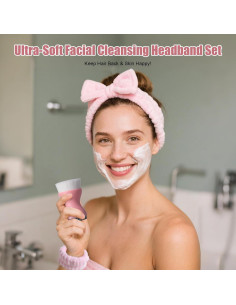 Conjunto de Brochas de Maquillaje BS-MALL 34 Pcs con Estuche Rosado 2