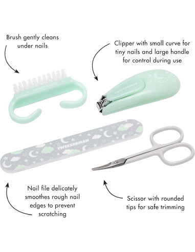 Kit de Manicura para Bebés Tweezerman 4 Piezas