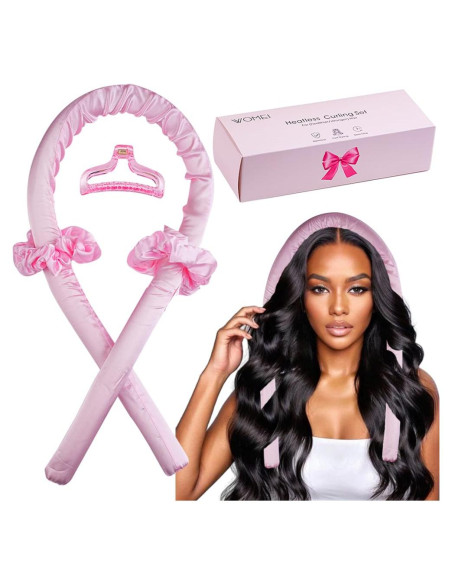 Rizador de Cabello Sin Calor ShenZhen - Rulos Grandes Rosa Rizador de Cabello Sin Calor ShenZhen - Rulos Grandes Rosa