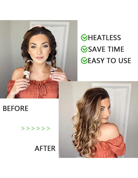 Rizador de Cabello Sin Calor ShenZhen - Rulos Grandes Rosa Rizador de Cabello Sin Calor ShenZhen - Rulos Grandes Rosa