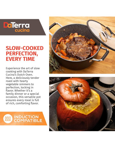 Olla Holandesa Cerámica Antiadherente DaTerra Cucina 8 Qt