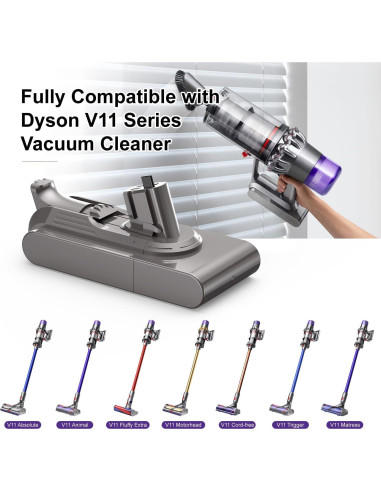 Batería de Reemplazo NASTIMA 25.2V 4500mAh para Dyson V11 Click-in