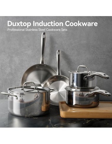 Juego de Utensilios de Cocina Duxtop 9 Piezas Acero Inoxidable
