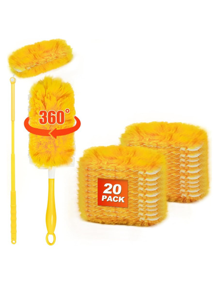 Kit de Limpieza JEHONN Duster Swiffer 20 Rellenos + Mangos Kit de Limpieza JEHONN Duster Swiffer 20 Rellenos + Mangos