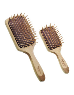 Cepillo Desenredante de Madera Ecológica Giorgio - Paquete