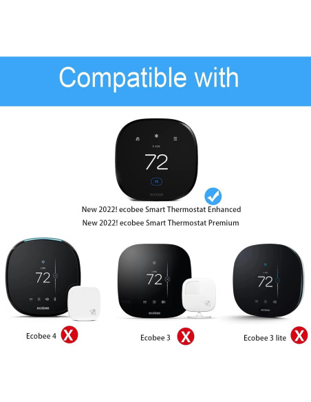 Soporte de Pared para Termostato Inteligente ecobee HOLACA F158-BK Soporte de Pared para Termostato Inteligente ecobee HOLACA F158-BK