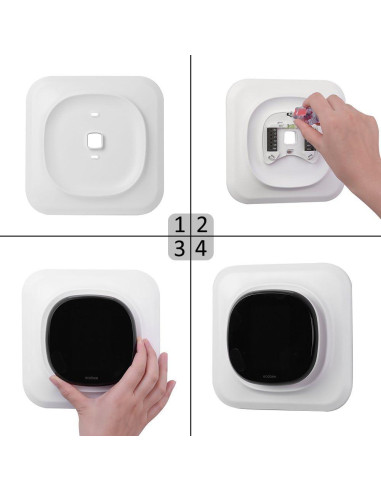 Soporte de Placa de Pared HOLACA para Termostato Ecobee 4 Blanco