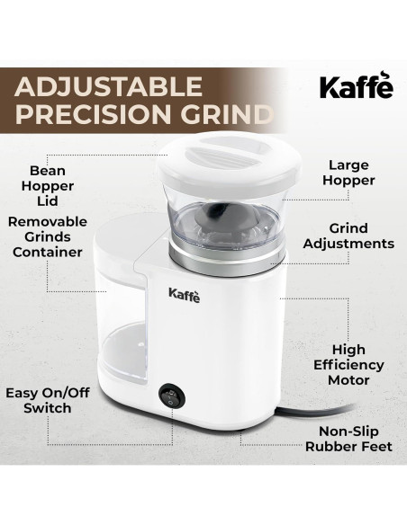 Molino de Café Eléctrico Kaffe KF8024 - 155.9g - Ajustable Molino de Café Eléctrico Kaffe KF8024 - 155.9g - Ajustable