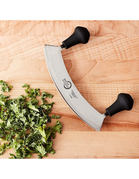 Cuchillo Mezzaluna Doble Hoja Mercer Culinary 20.32 cm Acero Inoxidable Cuchillo Mezzaluna Doble Hoja Mercer Culinary 20.32 cm Acero Inoxidable
