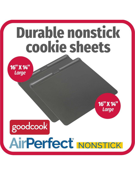 Bandejas para Galletas Aisladas GoodCook 40.6x35.6 cm Set 2 Bandejas para Galletas Aisladas GoodCook 40.6x35.6 cm Set 2