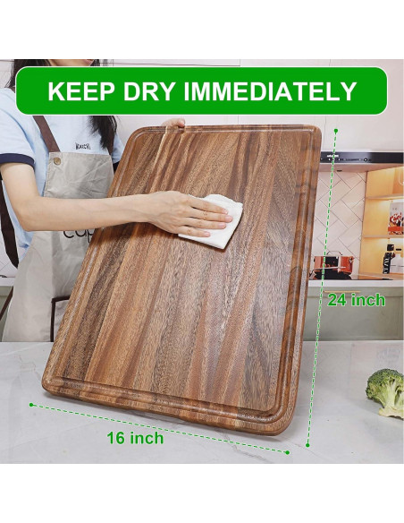 Tabla de Cortar de Madera de Acacia Caperci XXL 61x41 cm Tabla de Cortar de Madera de Acacia Caperci XXL 61x41 cm