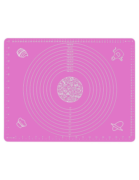 Alfombrilla de Silicona para Hornear SAMZAREULO 50x40 cm Rosa Alfombrilla de Silicona para Hornear SAMZAREULO 50x40 cm Rosa