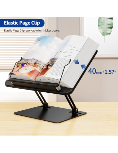 Soporte de Libros Ergonómico BESIGN BS01 Ajustable Negro