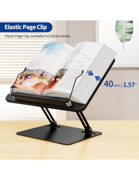 Soporte de Libros Ergonómico BESIGN BS01 Ajustable Negro Soporte de Libros Ergonómico BESIGN BS01 Ajustable Negro