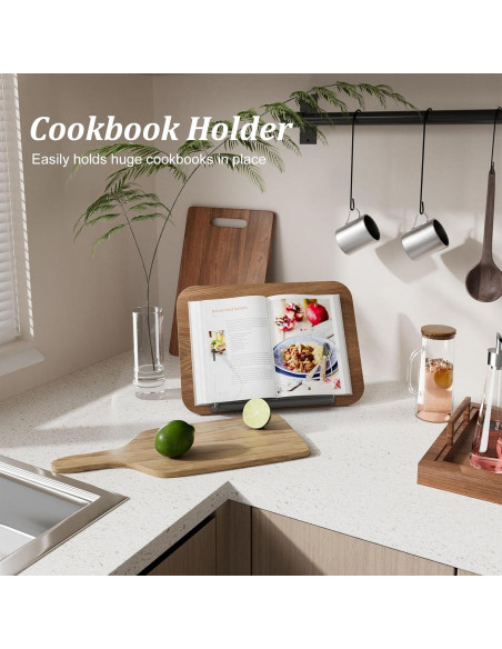 Soporte de Libro Ajustable JaoNanl Plegable para Oficina y Cocina Soporte de Libro Ajustable JaoNanl Plegable para Oficina y Cocina